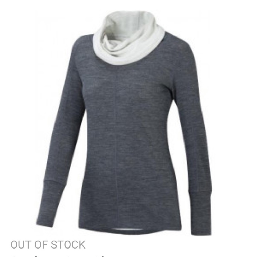 Ibex Dyad cowlneck sweater